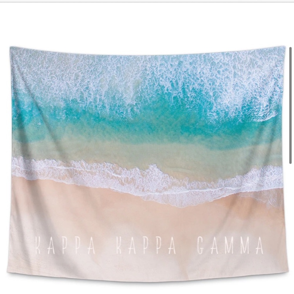 Kappa Kappa Gamma Beach tide Tapestry